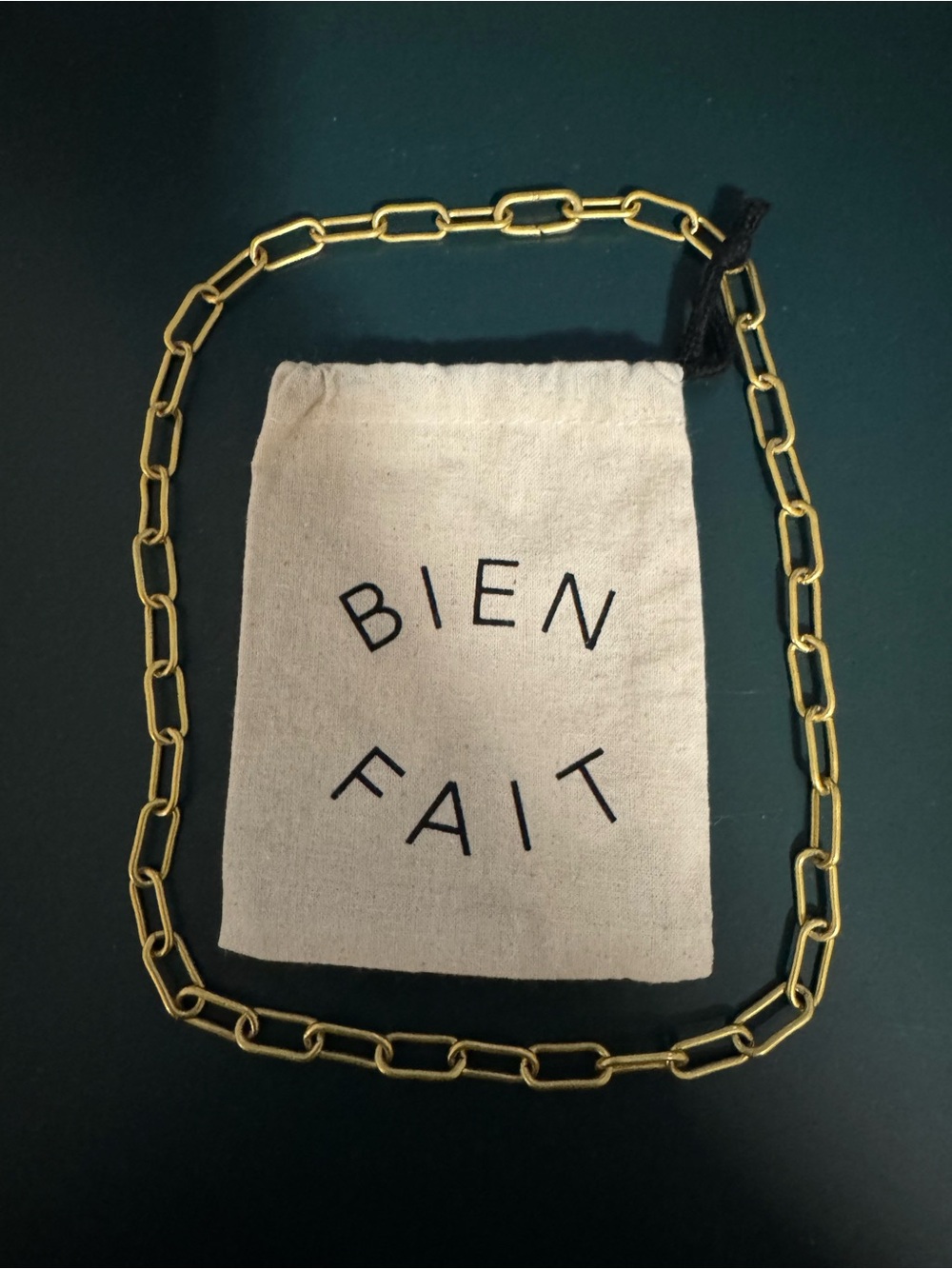 Paperclip Gold Link Chain Necklace